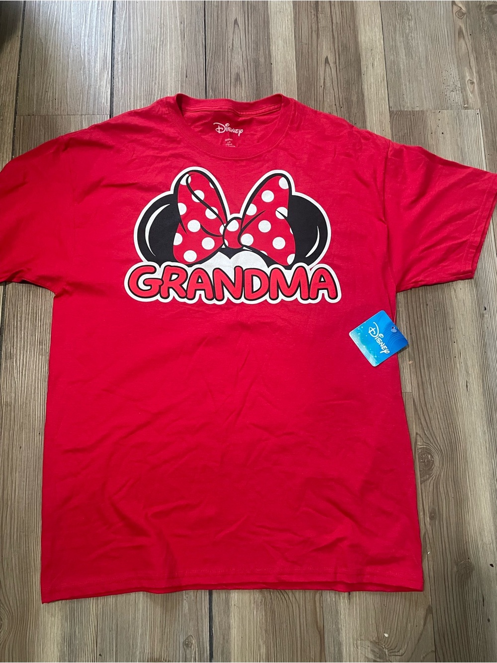 Disney' Women’s Red "Grandma" Minnie Bow T-Shirt